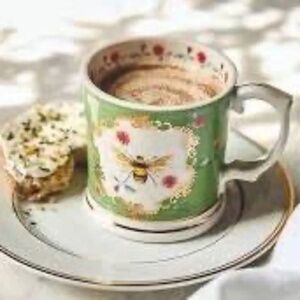 NWT Anthropologie Lou Rota Nature Mug Bee